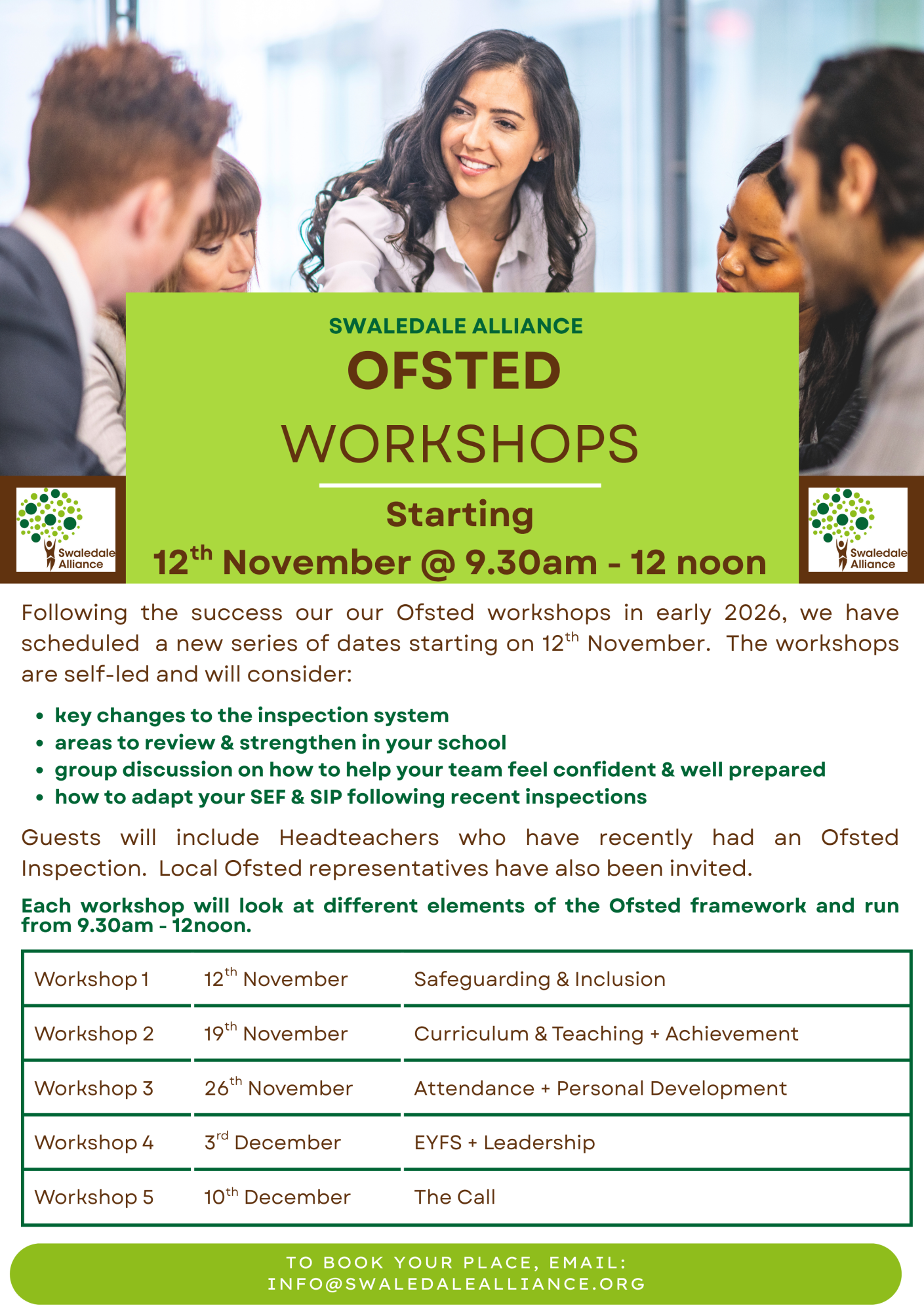 Ofsted Workshops Autumn 2026